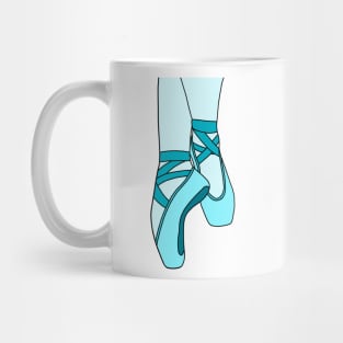 Light blue pointe shoes Mug